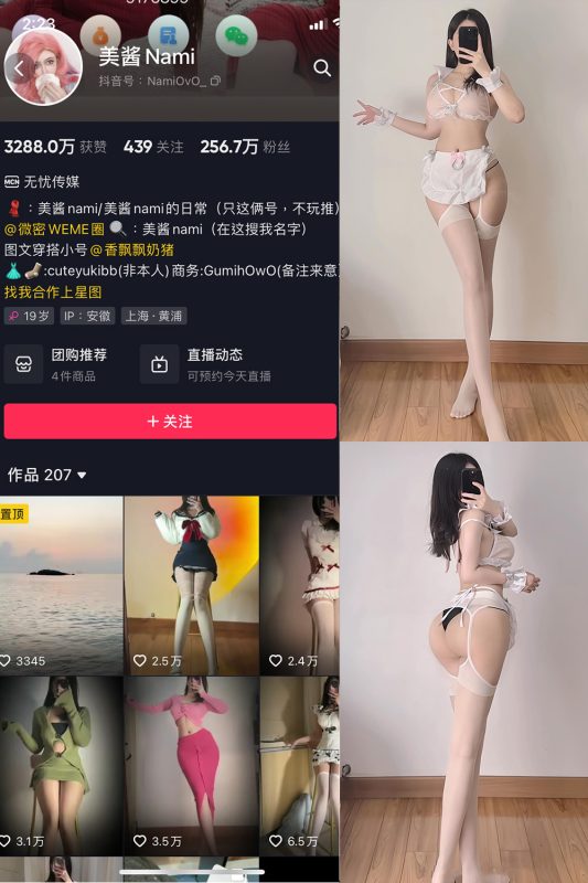 抖音 美酱Nami 微密圈  NO.025期 【32P】最新至：2024.8.29-喵领域