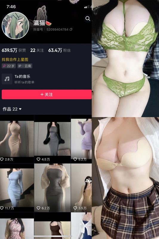 抖音 瀛猫 微密圈  NO.018期 【7P1V】最新至:2023.10.17-喵领域