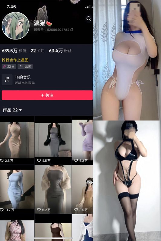 抖音 瀛猫 微密圈  NO.046期 【18P2V】最新至：2024.4.18-喵领域