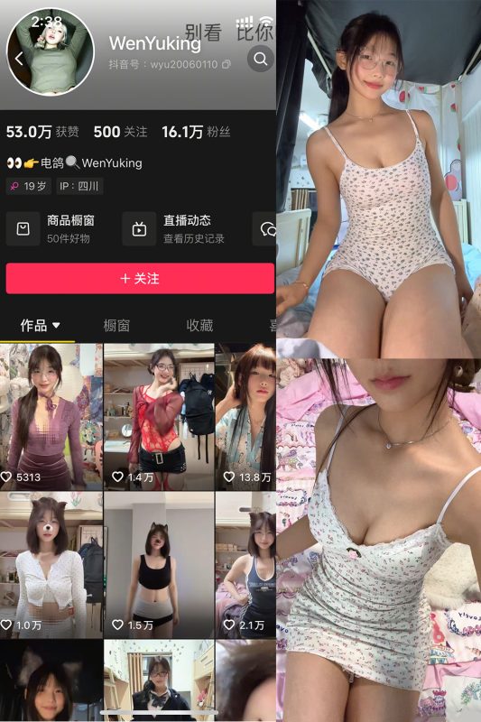 抖音 WenYuking 微密圈 001期 【20P2V】-喵领域